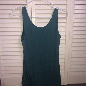 Woman's blue tank top